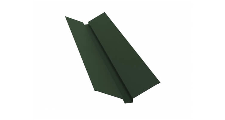 Планка ендовы верхней 115x30x115 GreenCoat Pural Matt RR 11 темно зеленый