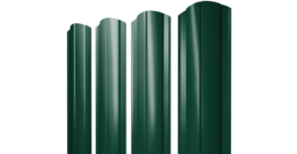 Штакетник Круглый фигурный 0,45 Drap RAL 6005 зеленый мох