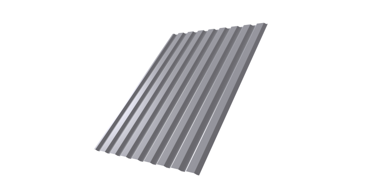 Профнастил С20А 0.4 PE RAL 7004 сигнальный серый