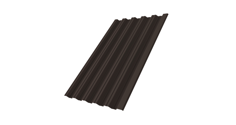 Профнастил HC35R 0,5 Satin Мatt RR 32 темно-коричневый