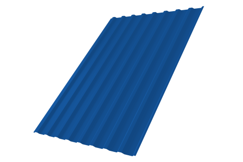 Профнастил С20В Дачный 0,3 PE RAL 5005 сигнальный синий