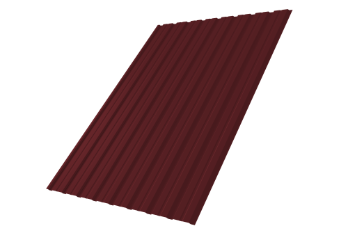 Профнастил С10В 0.4 PE RAL 3005 красное вино