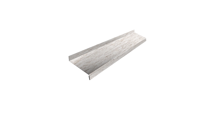 Отлив простой 100 0,45 Print Elite Snow Wood TwinColor (3м)