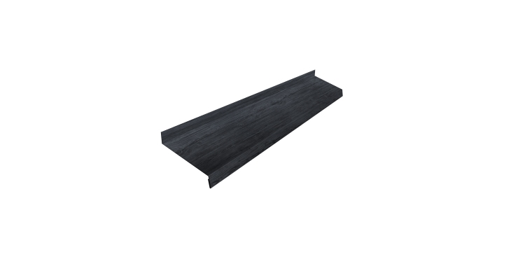 Отлив простой 100 0,45 Print Premium Grey Wood TwinColor (2м)