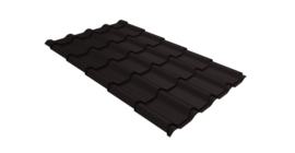 Металлочерепица Камея (Kamea) v01 0,5 Satin RAL 9005 черный