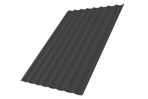 Профнастил С20B 0,5 PurPro Matt 275 RAL 7016 антрацитово-серый