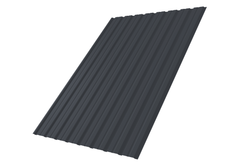 Профнастил С10B 0.5 Velur X RAL 7024 мокрый асфальт