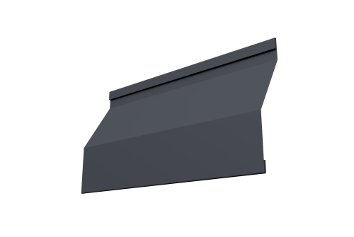 Ламель забора жалюзи Milan Slim 0,45 Drap-double TX RAL 7024 мокрый асфальт