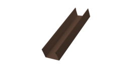 Стойка жалюзи Milan,Tokyo 0,45 Drap-double TX RAL 8017 шоколад (1,8м)